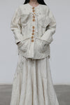 Mutedance Velvet/Silk Hand-Tied Jacket MD-MD23FW56-HUIBAI Silk PM89